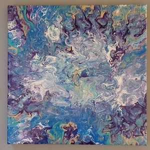 Acrylic Fluid Art on Canvas
